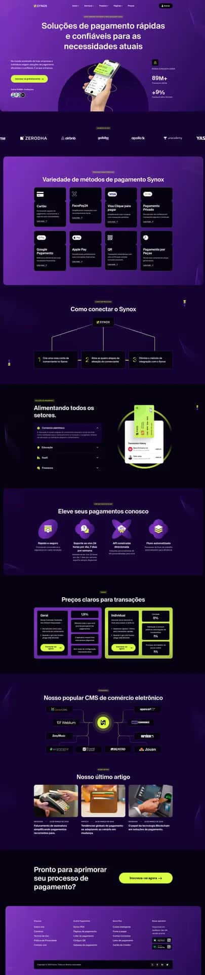 Mockup do projeto SYNOX