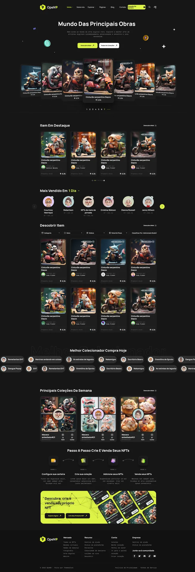 Mockup do projeto OPEN9